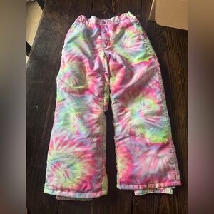 Place Tie-Dye Kids Pajama Bottoms - Pink, Green, Blue
